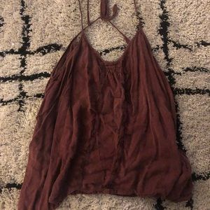 FreePeople maroon tank top